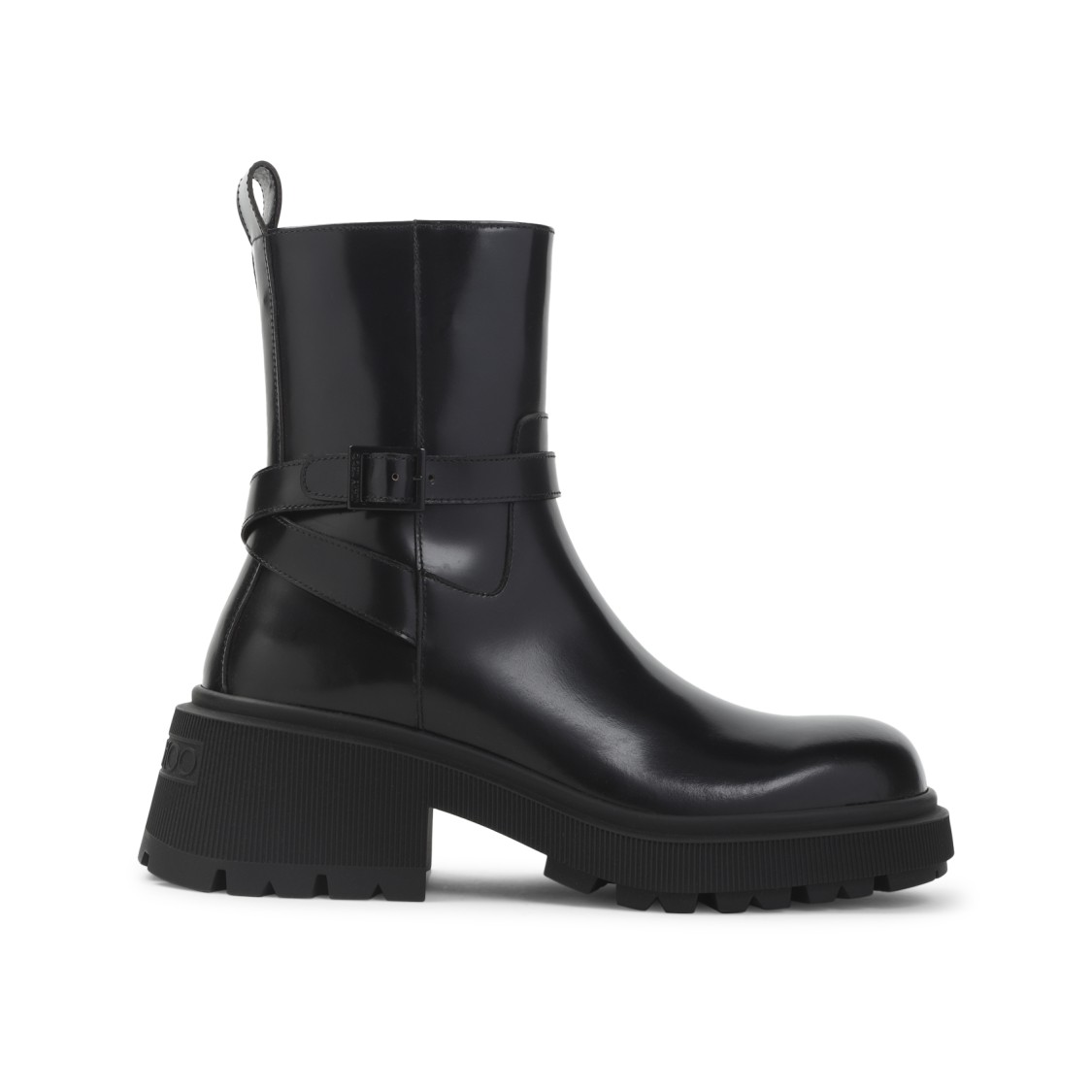 Jimmy Choo Soft Box Calf Conny Flat Boots Women In Black