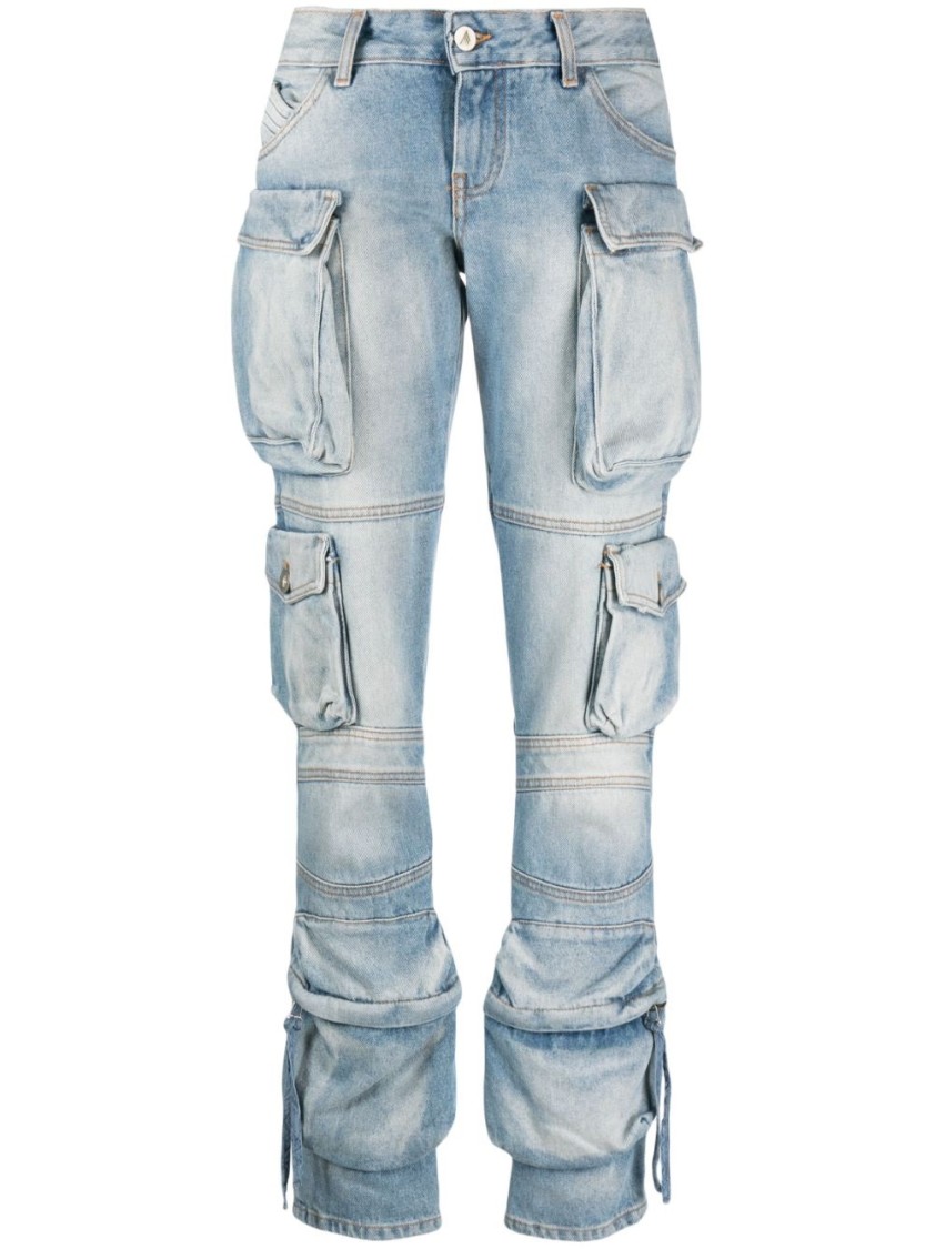 Attico Sky Blue Essie Long Pants