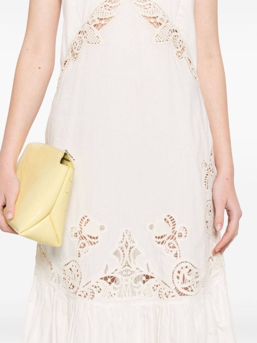 Shop Twinset Twin-set Halter Neck Maxi Dress