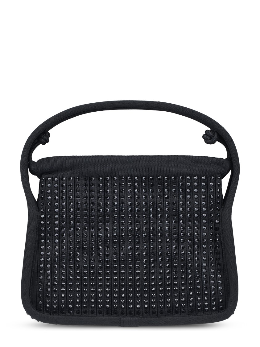 Alexander Wang Compact Textured Black Bag With Metallic Studs In Black