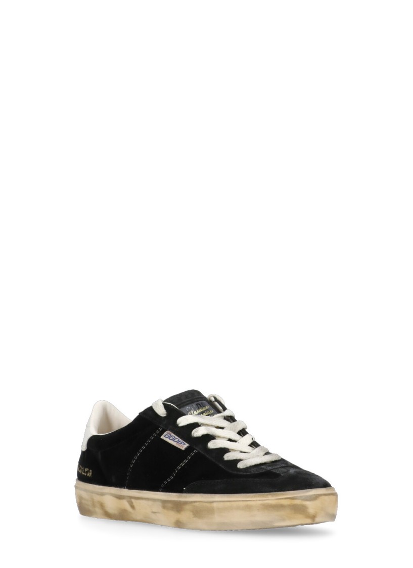 Shop Golden Goose Black Soul Stars Sneakers