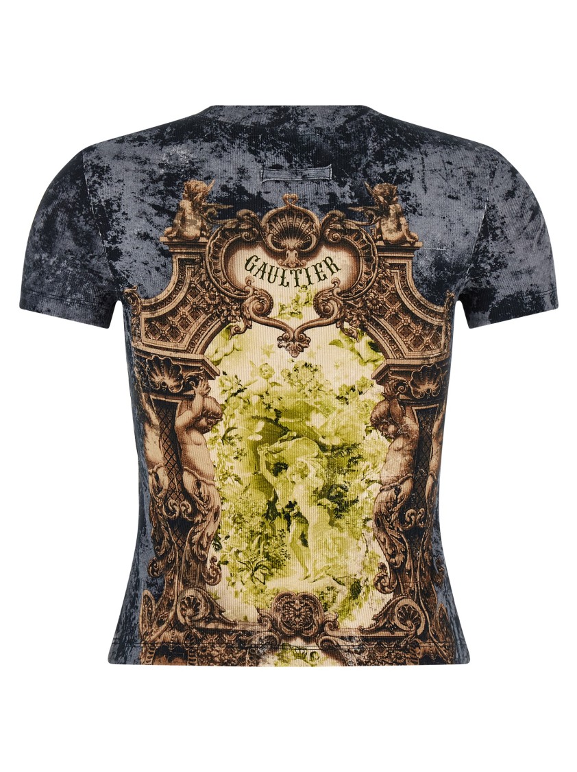 Jean Paul Gaultier 'the Blue Médaillon' T-shirt In Multi