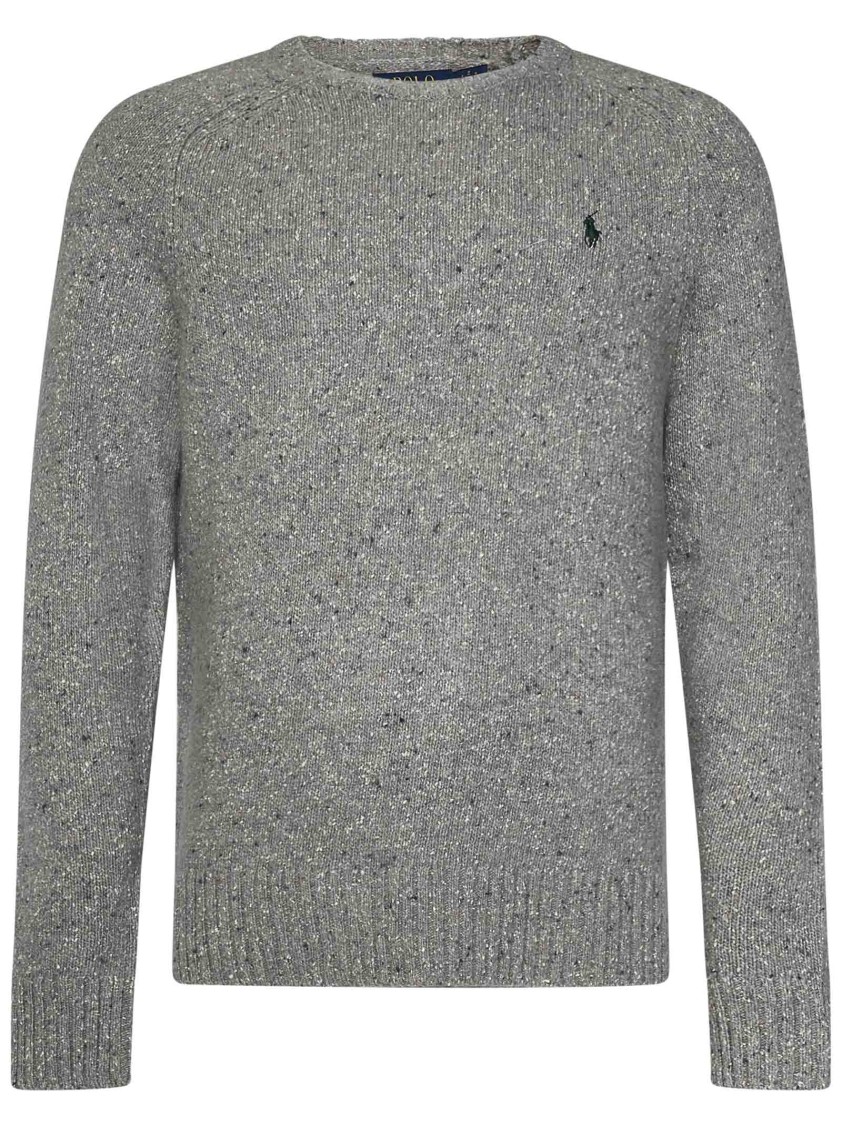 Polo Ralph Lauren Wool And Cashmere Crewneck Sweater In Grey