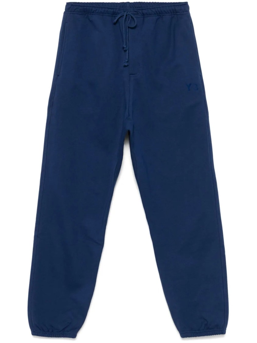 Y-3 Logo-print Sweatpants In Blue