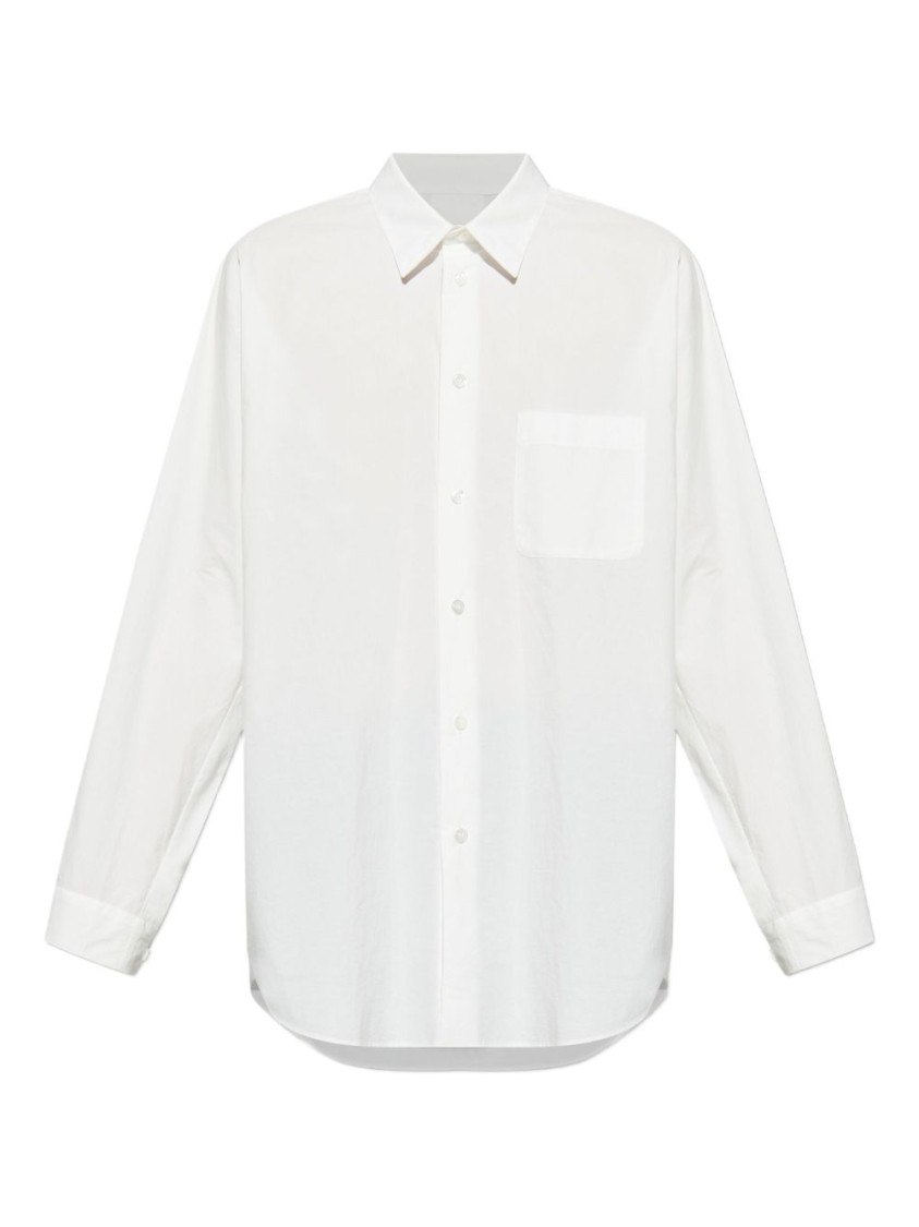 Issey Miyake Shirt With Spread Collar And Chest Patch Pocket