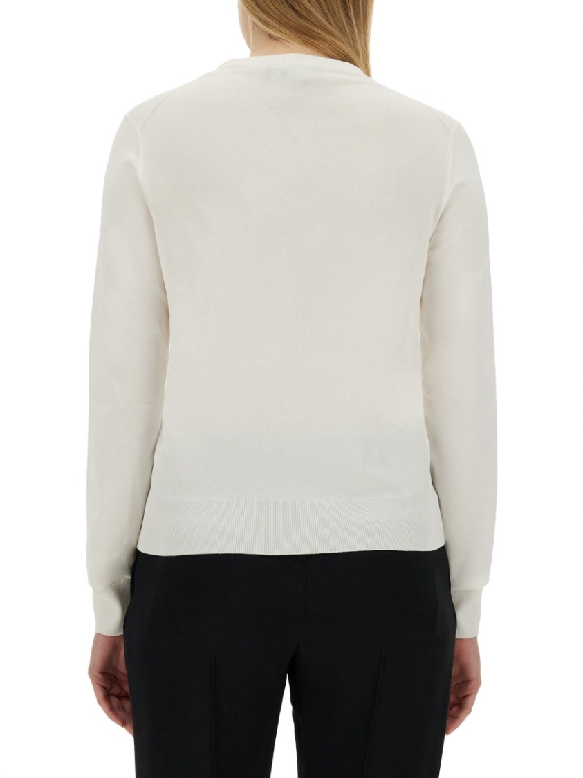 Dolce & Gabbana Cardigan With Lace Inlays In White