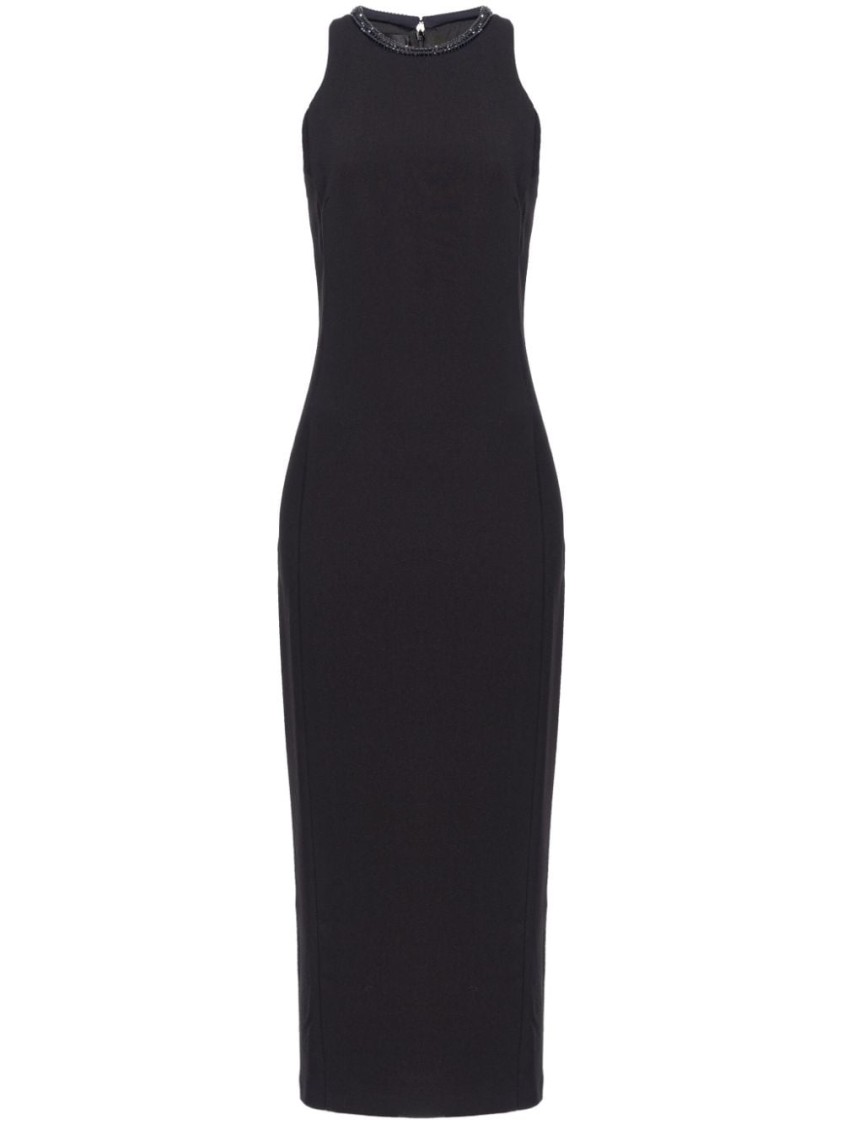 Shop Pinko Honfleur Dress In Black