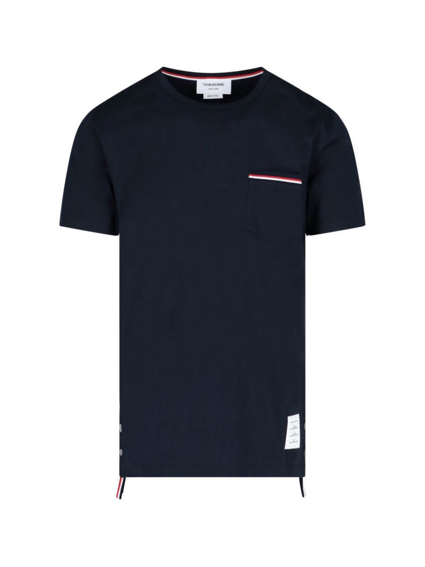 Thom Browne Jersey Cotton Short Sleeve Pocket Tee