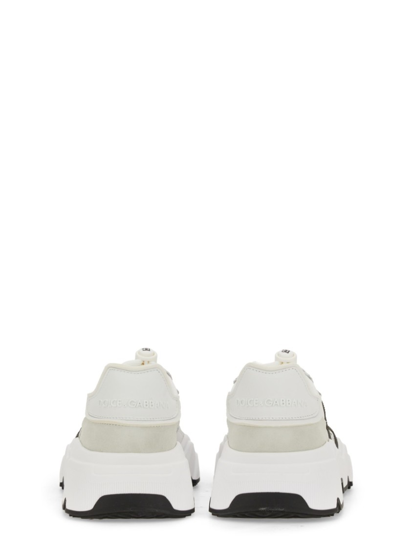 Dolce & Gabbana Woman Multicolor Fabric And Leather Daymaster Sneakers