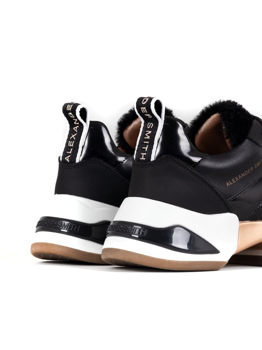 Alexander Smith Casual Trainers With Sole And Contrasting Detailing In Black