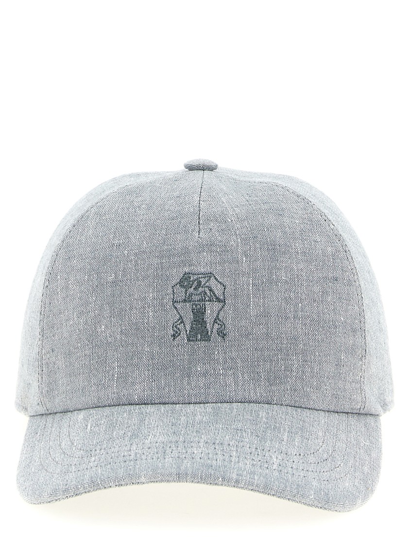 Brunello Cucinelli Baseball' Cap In Gray