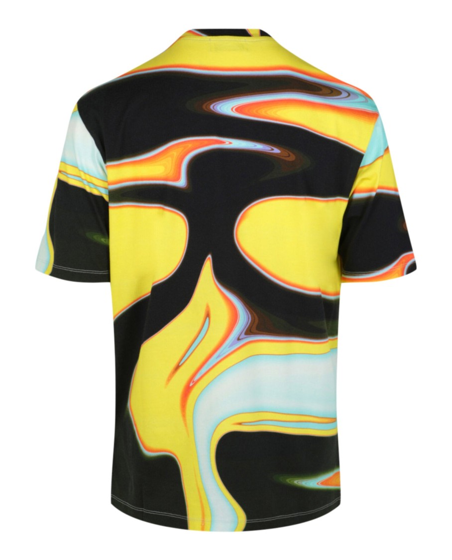 Ambush Multicolor Wskp Patch T-shirt Man T-shirt Multicolored Size Xl Cotton In Yellow