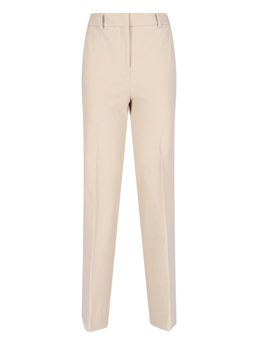Incotex Straight Trousers In Neutrals