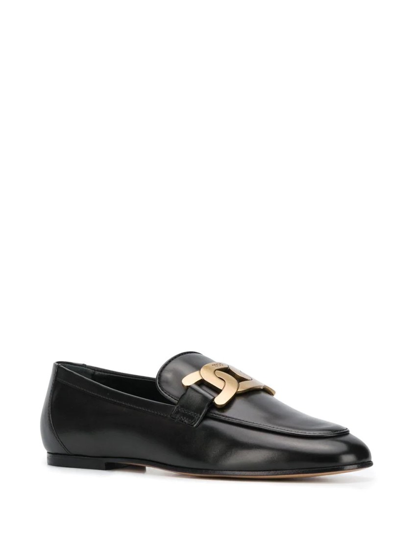 Tod's Cuoio Leg.79a Mocassisns In Black