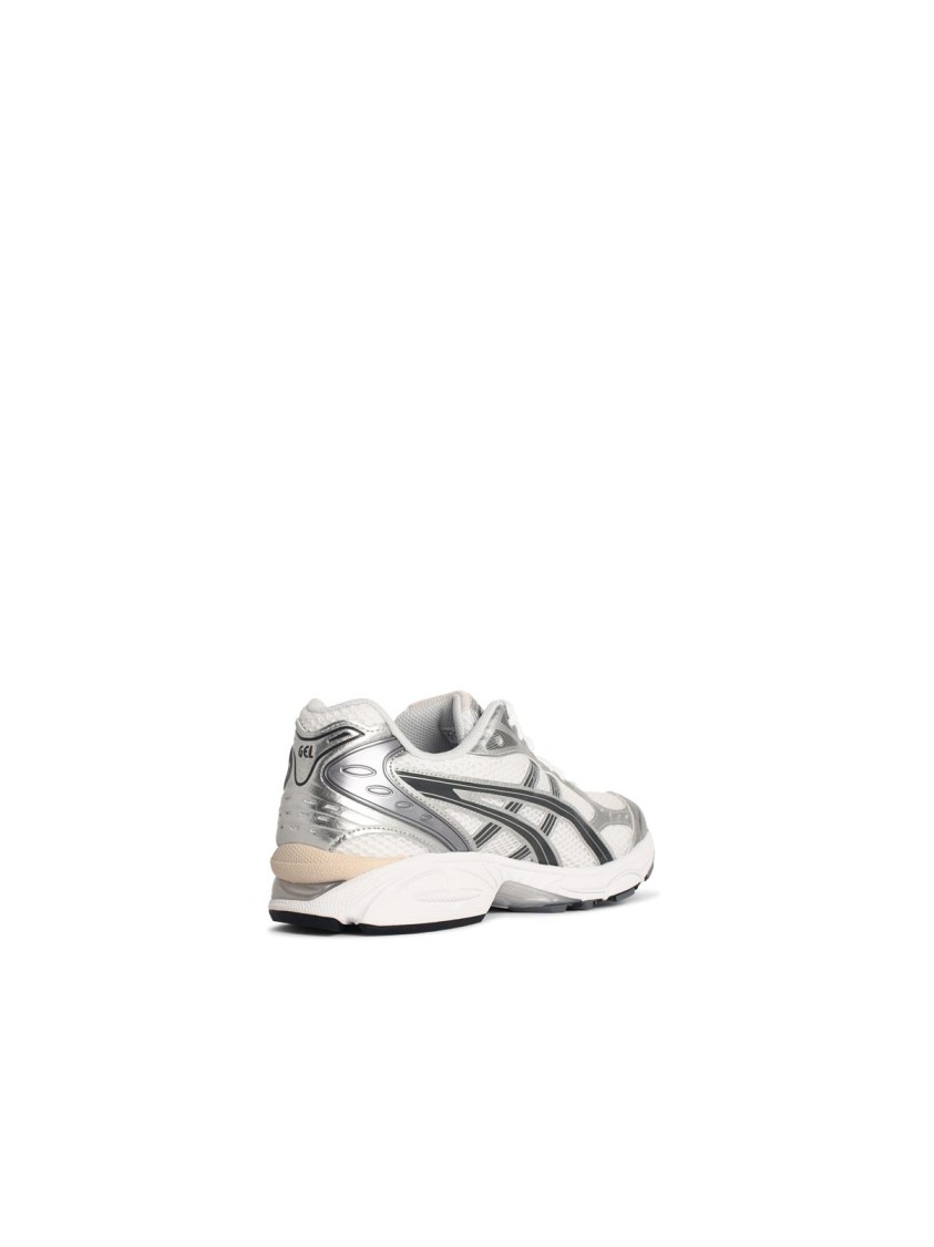Asics 'gel-kayano 14' Sneakers In White And Silver Technical Fabric Blend In Gray