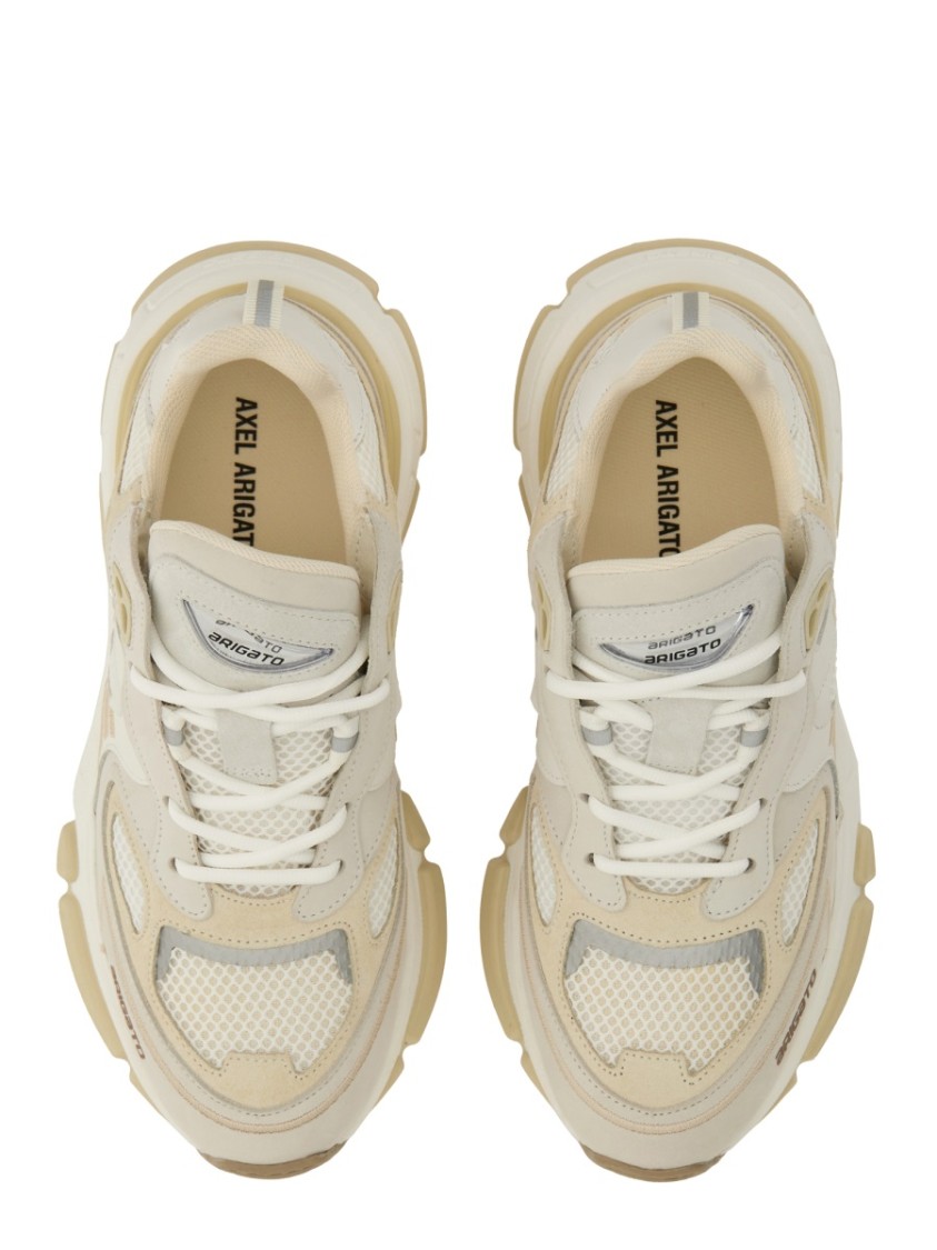 Axel Arigato Sphere Running Multicolor Sneakers With Chunky Sole And Logo On Tongue In Leather And Fabric Blend W