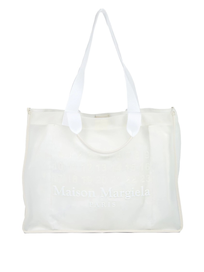 Maison Margiela White Quilted Tote Bag