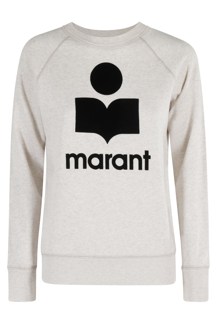 Isabel Marant Étoile Isabel Marant Etoile Melange Sand Cotton Blend Millyny Sweatshirt In White