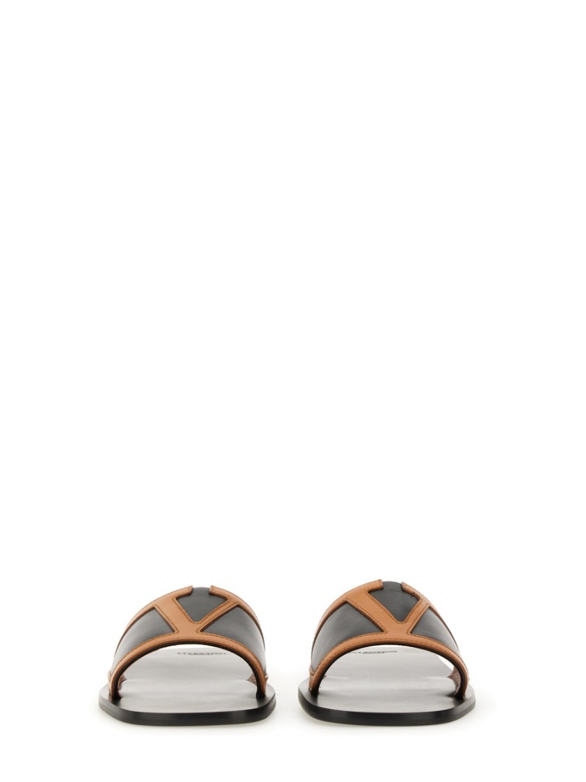 Valentino Viva Superstar Slide Sandal In Nappa Leather