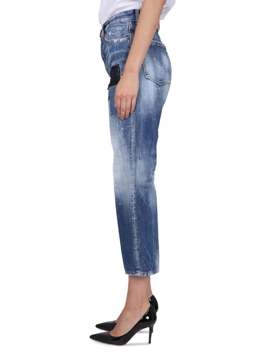 Shop Dsquared2 Blue Boston Jeans