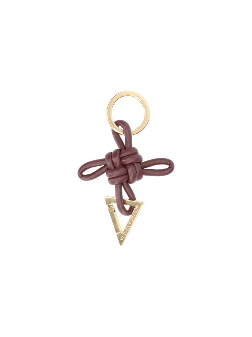 Bottega Veneta "triangle" Keychain – Brown