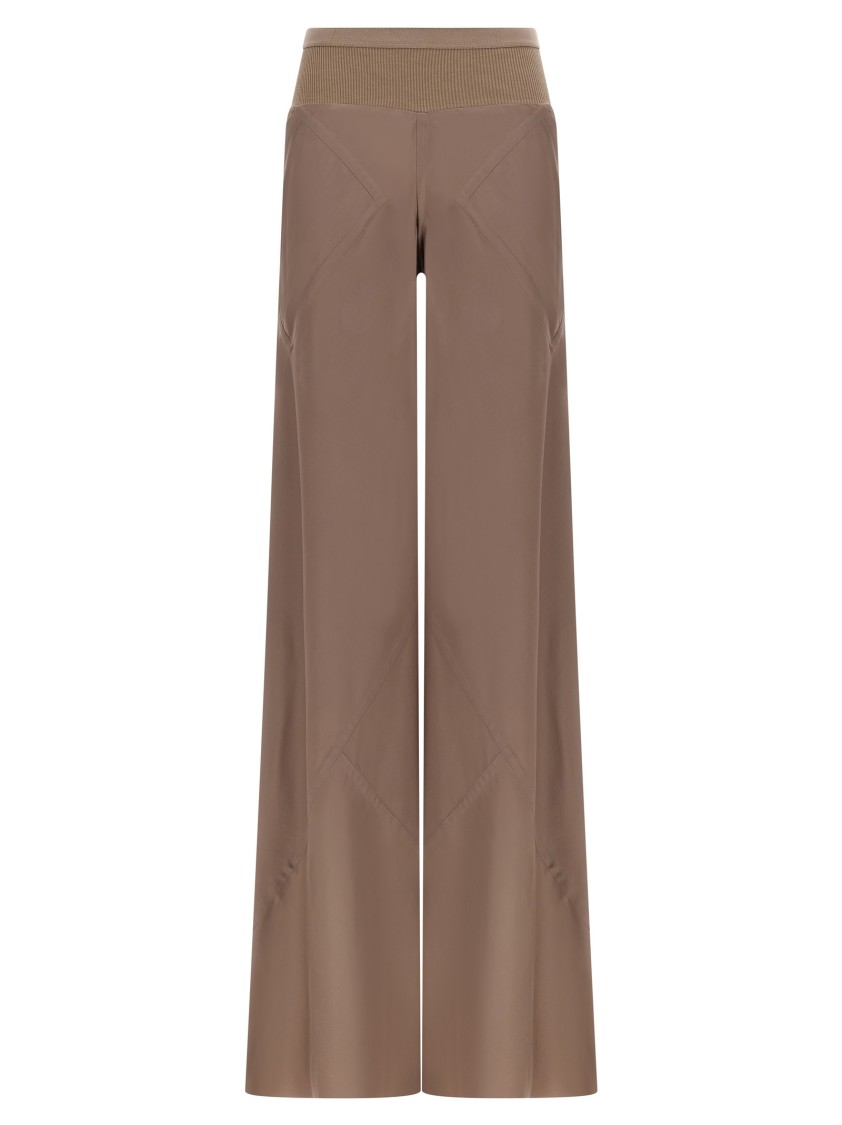 Rick Owens Brown Viscose Blend Pants In Brown