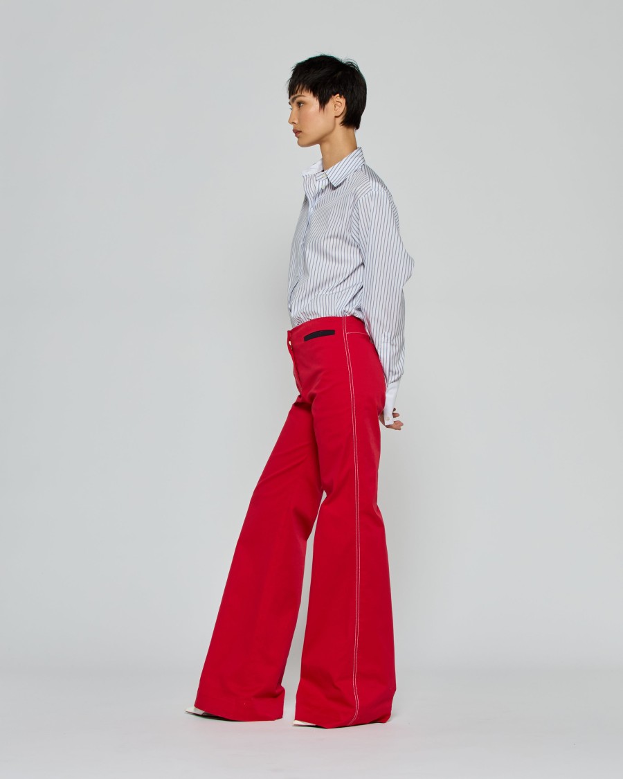 Serena Bute Flare Trouser With Contrast Pockets