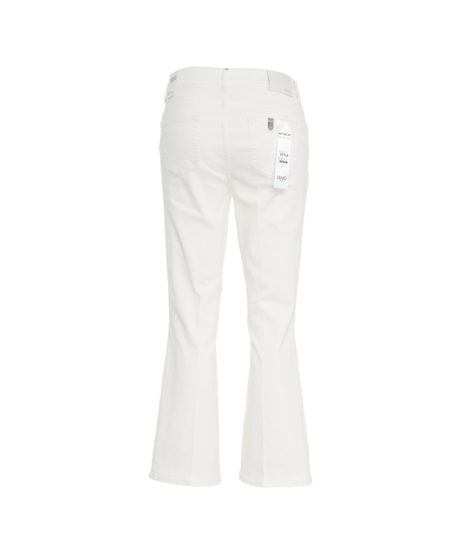 Liu •jo Liu Jo High-waisted Bootcut Jeans With Flared Leg Design In White