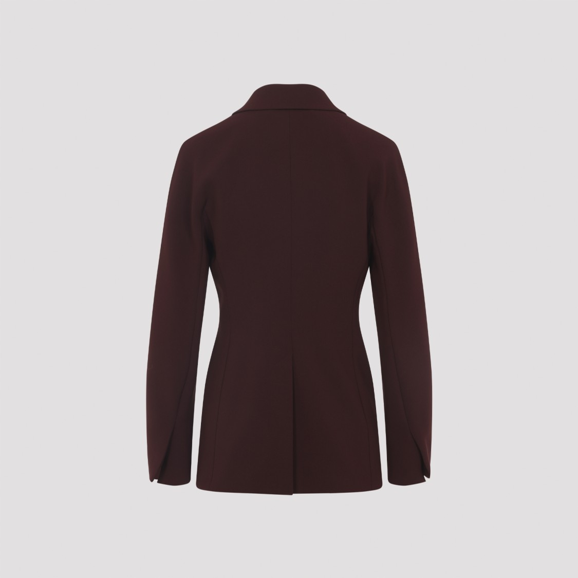 Max Mara Cherry Red Triacetate Alare Cady Jacket In Burgundy