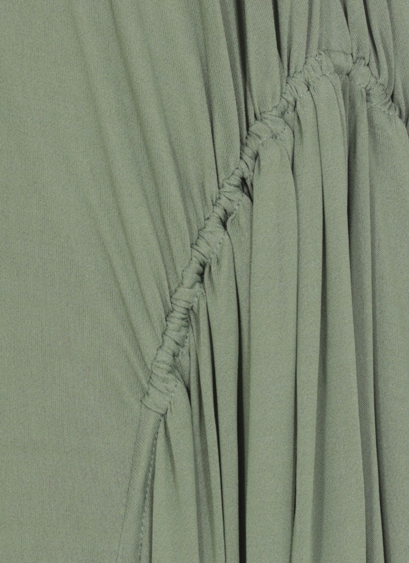 Lanvin Jersey Maxi Skirt In Green