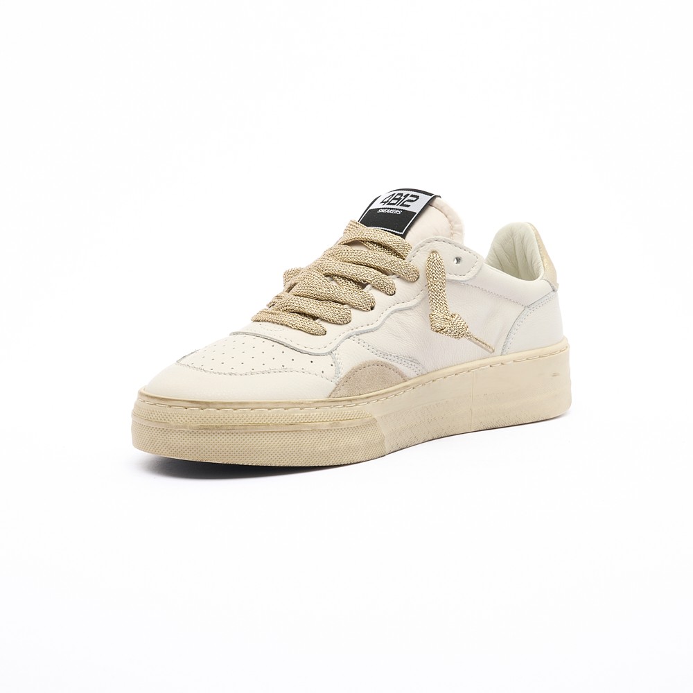 4b12 Wototal Leather Men's Sneakers In Neutral