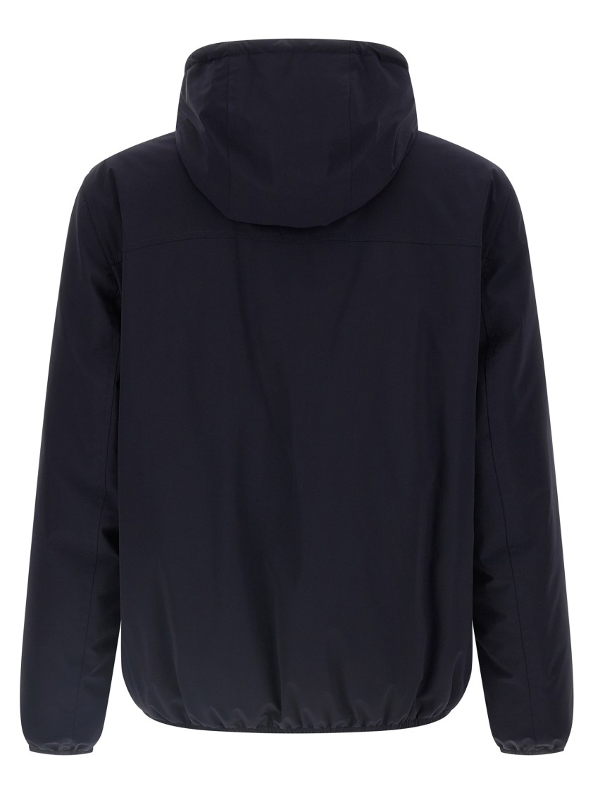 Brunello Cucinelli Waterproof Hooded Jacket In Blue