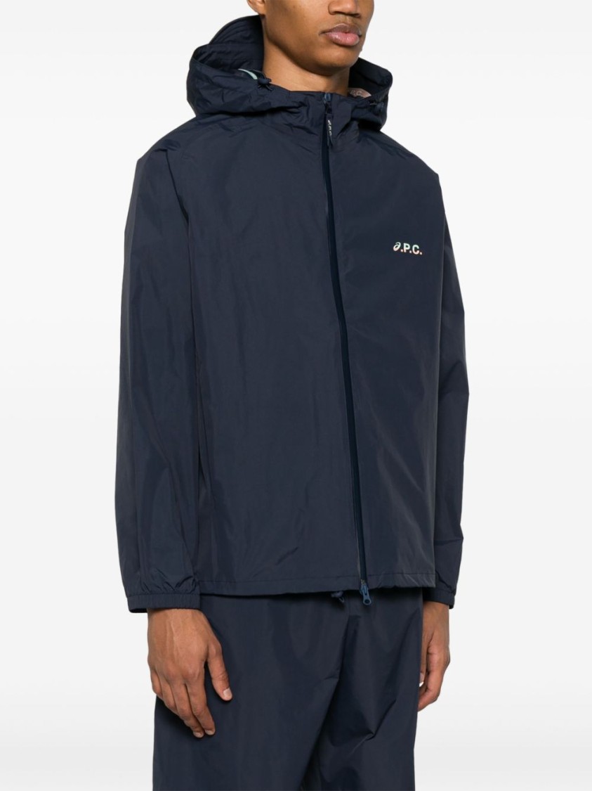 A.p.c. X Asics Meadow Blouson Jacket In Blue