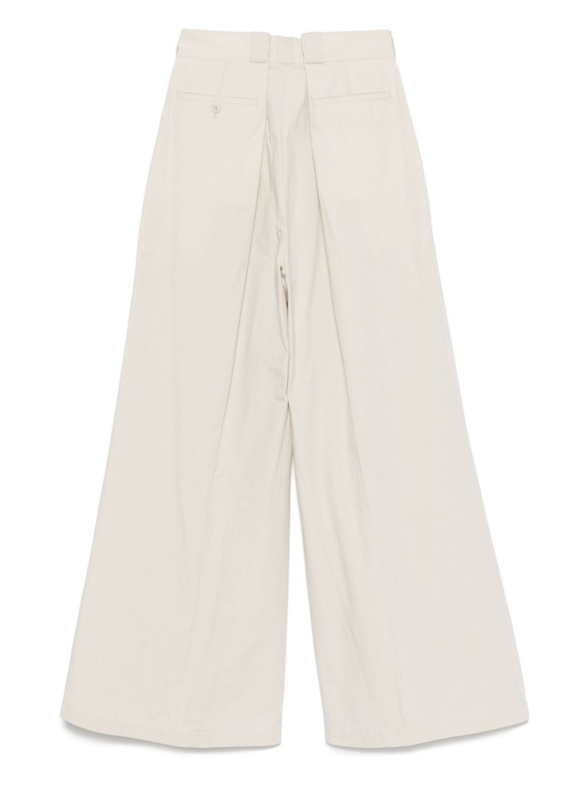 パンツ Maison Margiela Light Beige Pleated Trousers Maison Margiela Light Beige Pleated Trousers | ModeSens
