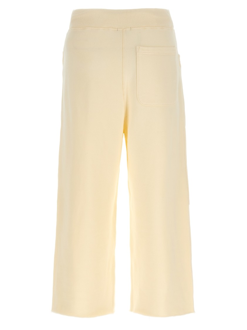 R13 Crop Style Fleece Cotton Joggers In Yellow