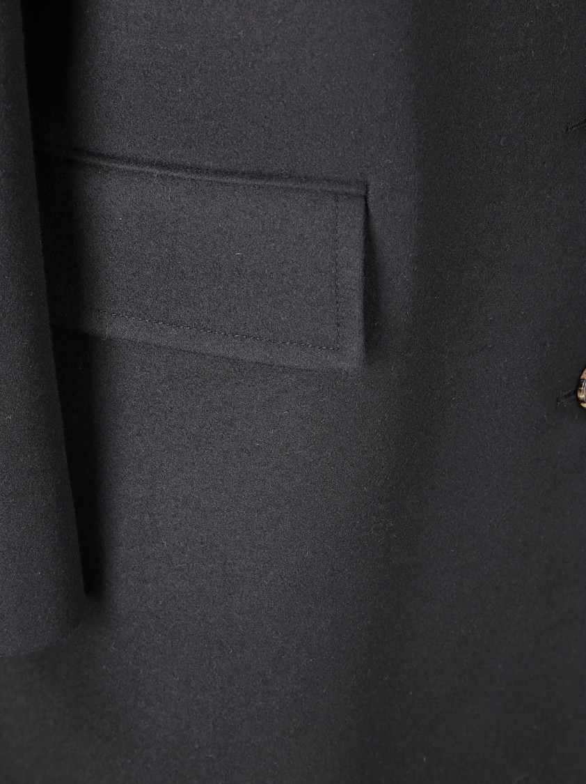 A.b. Wool Coat In Black