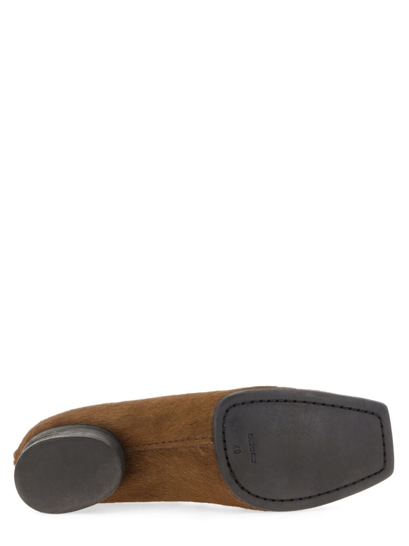 Shop Uma Wang Ballerina With Elastic In Brown