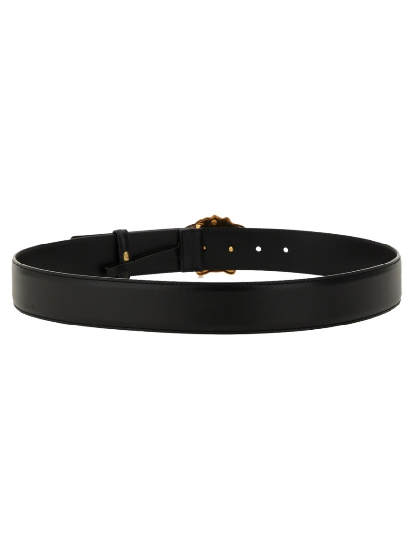 Versace La Medusa Reversible Belt In Black