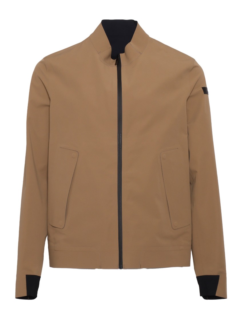 Rrd Montecristo Neutrals Jacket With High Collar In Brown