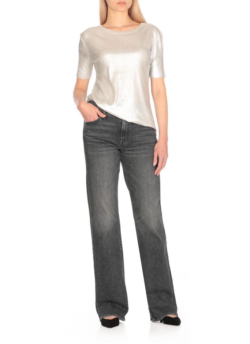 Shop Avant Toi Silver Sweater With Lurex Details In White