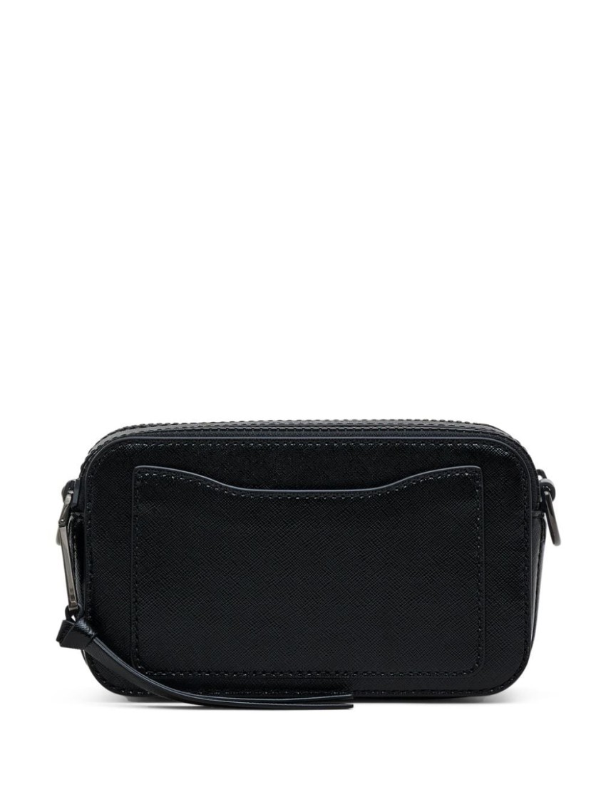 Marc Jacobs Snapshot Dtm Saffiano Leather Crossbody Bag In Black
