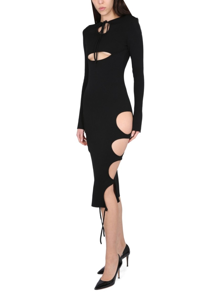 Andreädamo Midi Dress With Cut-out Details