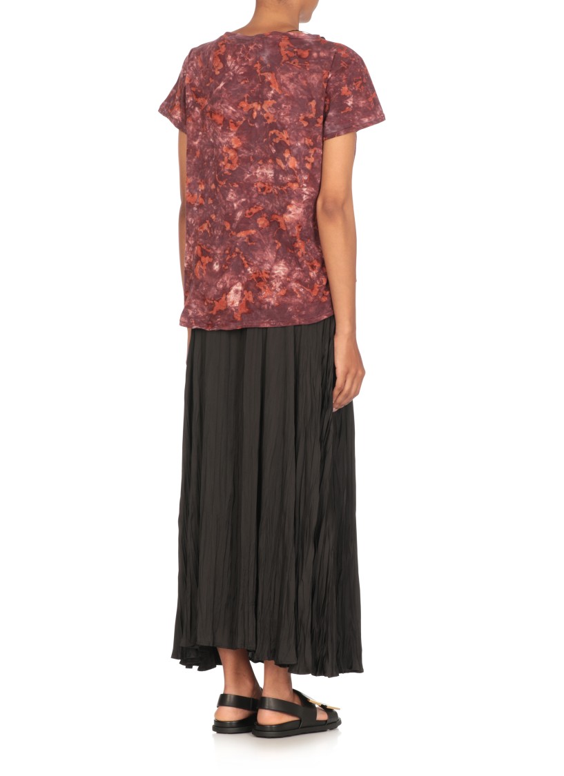 Avant Toi Purple Cotton Knit Top In Red