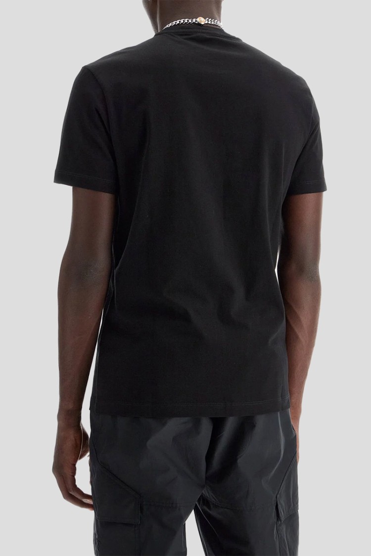 VERSACE VERSACE EMBROIDERED LOGO T-SHIRT