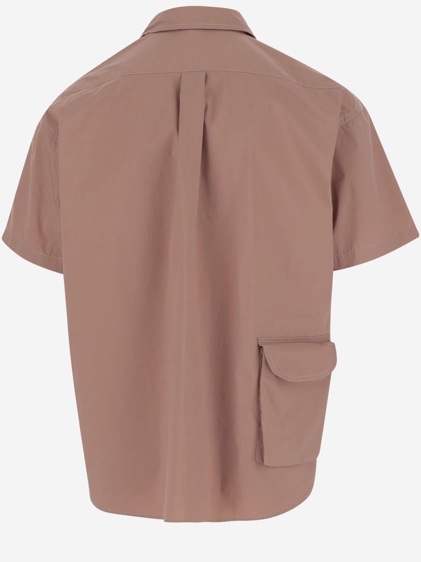 And Wander Short-sleeved Multi-pocket Shirt In Pink