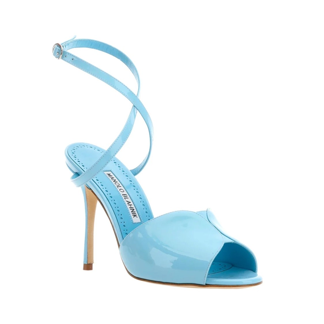 サンダル・ミュール Manolo Blahnik Hourani 105 Sandal Blue Manolo Blahnik Hourani 105 Sandals in Blue | THE LIST