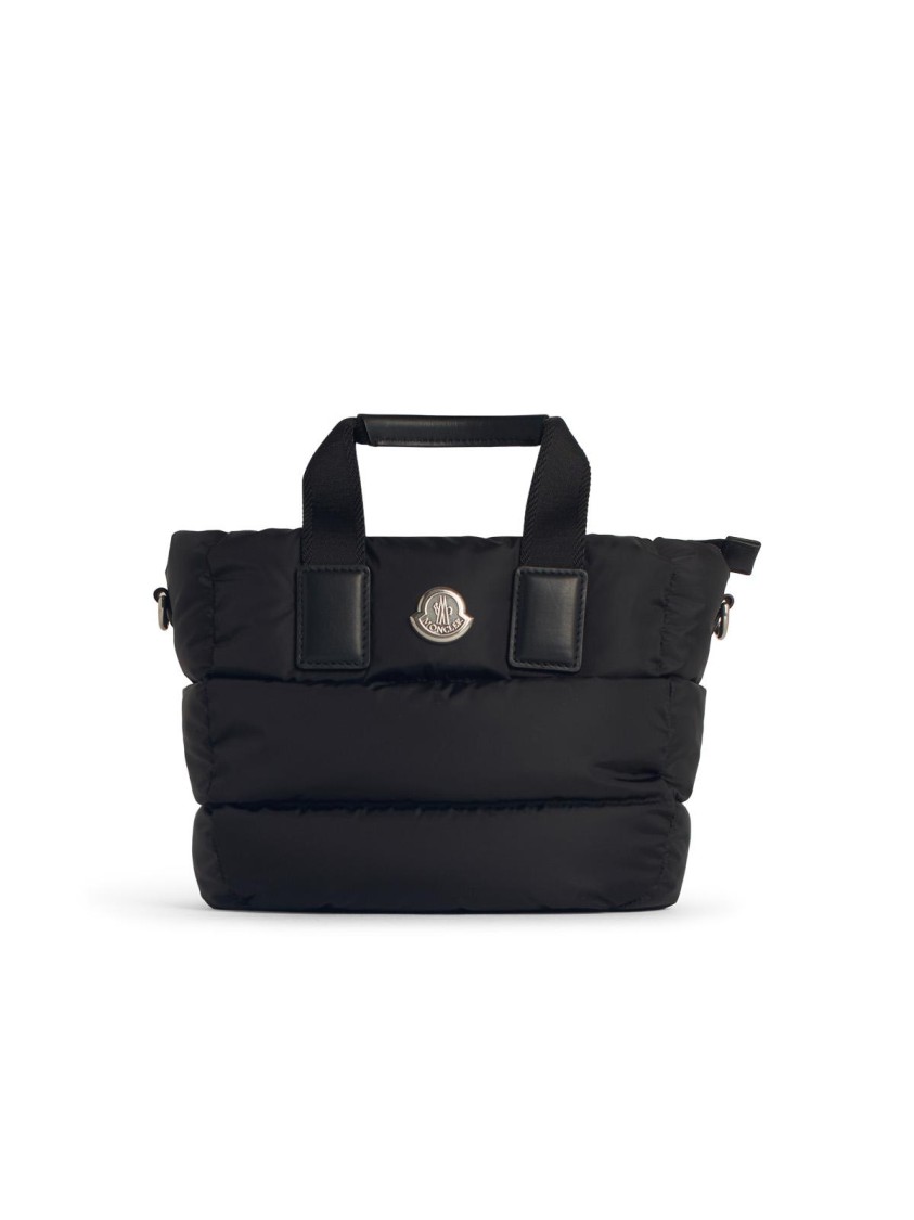 Moncler Small 'caradoc' Black Nylon Bag In Black
