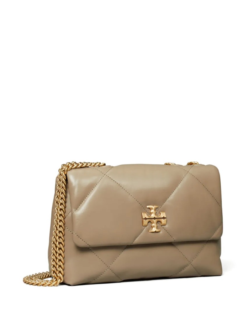 Tory Burch Small Kira Diamond-quilted Convertible Shoulder Bag In Neutral