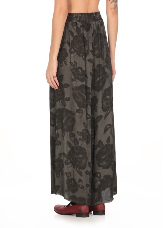 Sanctamuerte Floral Print Viscose Pants Wide | THE LIST
