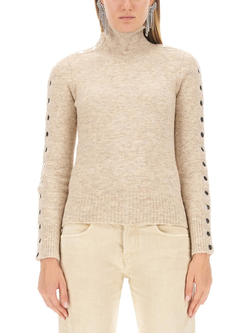 Isabel Marant Malo Sweater In Neutrals